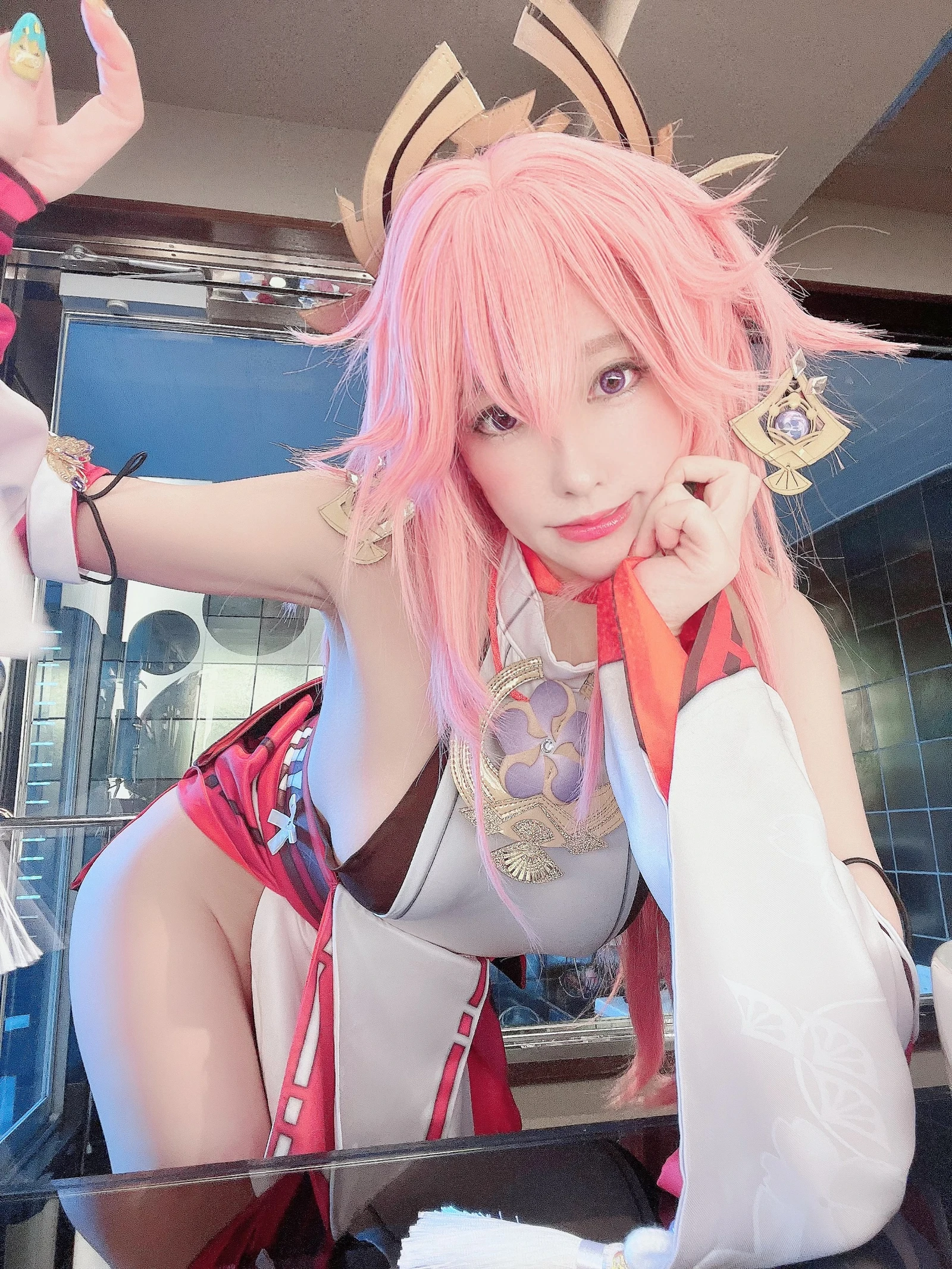 图片[3]-Cosplay HERESY Ringo Mitsuki 林檎蜜紀 Naughty Yae Miko えっち八重神子-COS世界