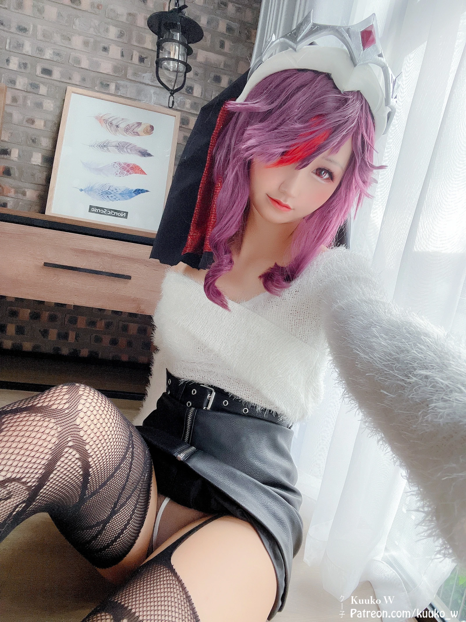 图片[6]-Cosplay KuukoW Kuuko 子 Pure Selfie Rosaria 2021-COS世界