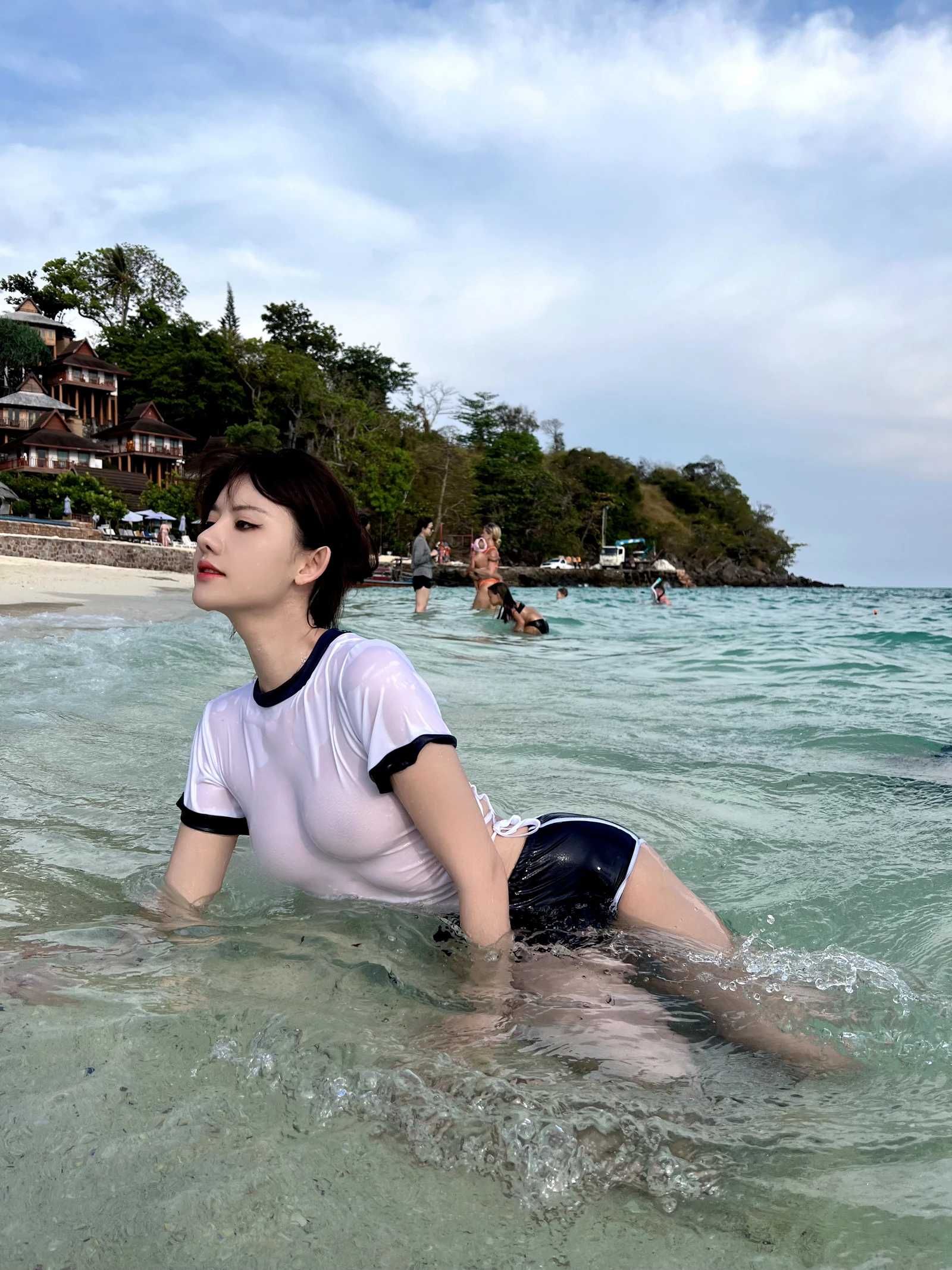 图片[2]-美女模特Azhua19970 阿朱啊 海岛透视-COS世界